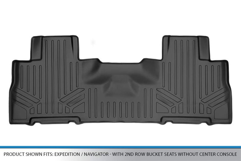 SMARTLINER Floor Mats 2nd Row Liner Compatible with 2007-2010 Ford Expedition - Image 3